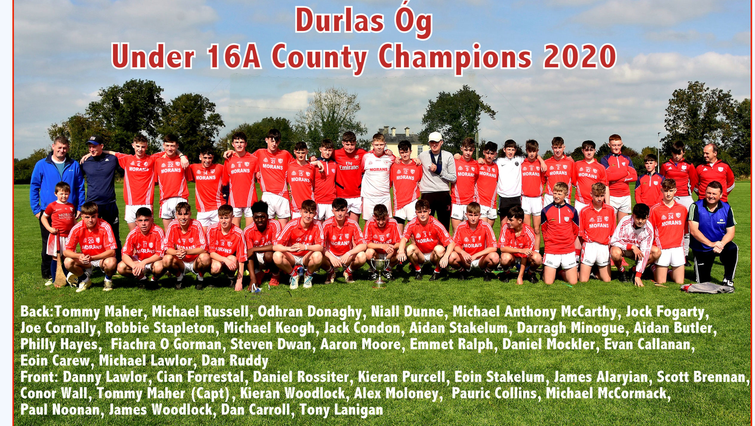 Durlas Og U16A Hurling County Champions